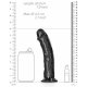 Dildo curvo 18 x 4,2 cm nero