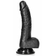 Dildo Curvo Kurt 15 x 3,7cm Preto