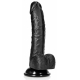 Dildo curvo Kurt 15 x 3,7 cm nero