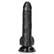 Dildo curvo Kurt 15 x 3,7 cm nero