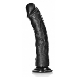 Mega Curved Dildo RealRock 25 x 5.6cm Black