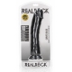 Mega Dildo Curvo RealRock 25 x 5,6cm Preto