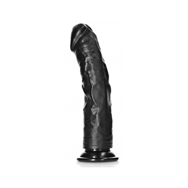 Mega Dildo curvo RealRock 25 x 5,6 cm nero