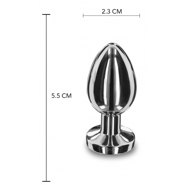 Butt Fine Metal Jewelry Plug S 5 x 2.3cm