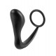 Ass Gasm Plug and Cockring 10 x 3,2 cm Negro