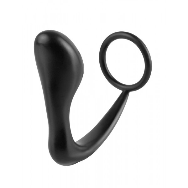 Ass Gasm Plug e Cockring 10 x 3,2 cm Nero