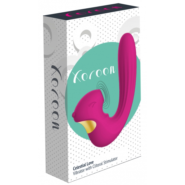 Hemelse Clitoris en G-Spot Stimulator 15cm Paars