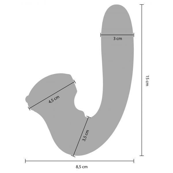 Celestial Klitoris- und G-Punkt-Stimulator 15cm Violett