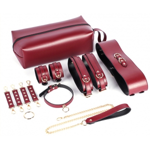 LuxuryFantasy BDSM Set 6 pieces Dark Red