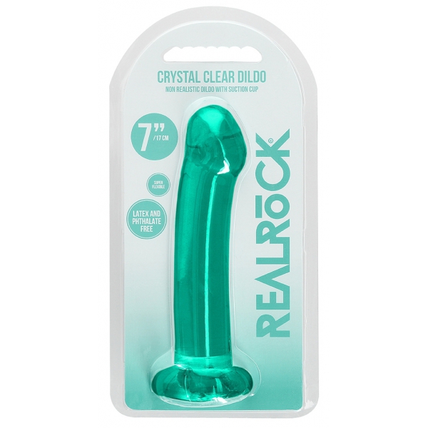 Consolador Rody Crystal RealRock 16 x 4cm Verde