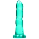 Twist Crystal Dildo RealRock 16 x 4cm Grün