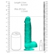 Crystal Clear Dildo 16 x 4cm Green