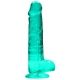 Dildo trasparente 16 x 4 cm verde