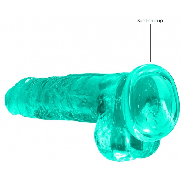 Dildo cristalino 16 x 4cm Verde