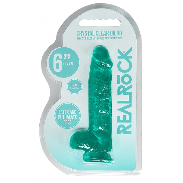 Dildo transparente 12 x 3cm Verde