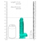 Dildo transparente 12 x 3cm Verde