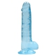 Dildo Crystal Clear 14 x 3.5cm Blau