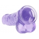 Dildo Crystal Clear 21 x 5.5cm Violett