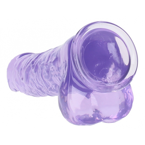 Dildo cristalino 21 x 5,5cm roxo