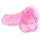 Kristalheldere Dildo 21 x 5,5cm Roze