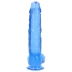 Dildo Crystal Clear 21 x 5.5cm Blau