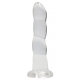 Dildo Twist Kristal RealRock 16 x 4cm Helder