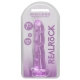 Dildo Twist Crystal RealRock 16 x 4cm Púrpura