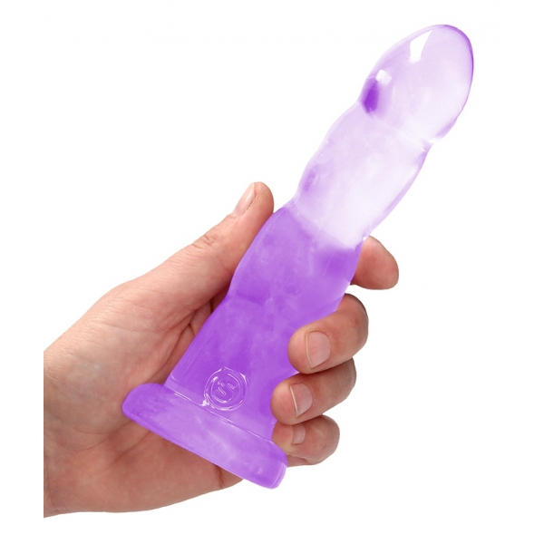 Dildo Twist Crystal RealRock 16 x 4cm Púrpura