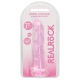 RealRock Twist Crystal Dildo 16 x 4cm Pink