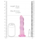 RealRock Twist Crystal Dildo 16 x 4cm Pink