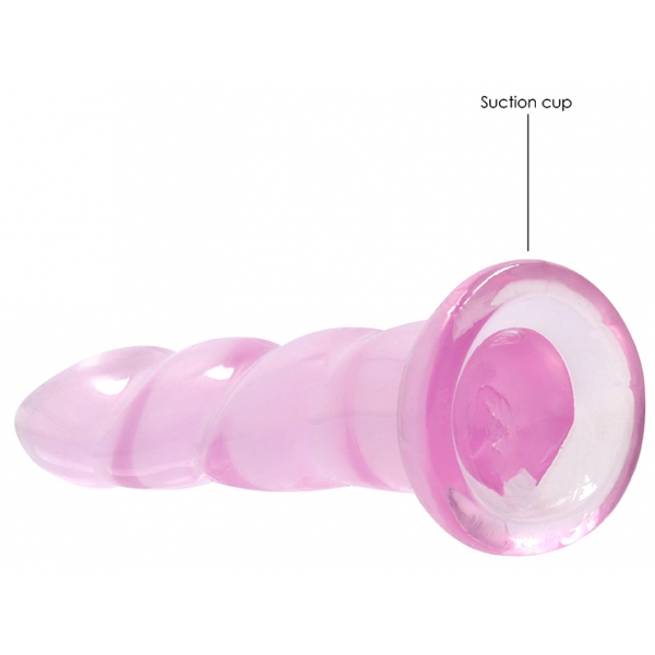 Dildo Twist Crystal RealRock 16 x 4 cm Rosa