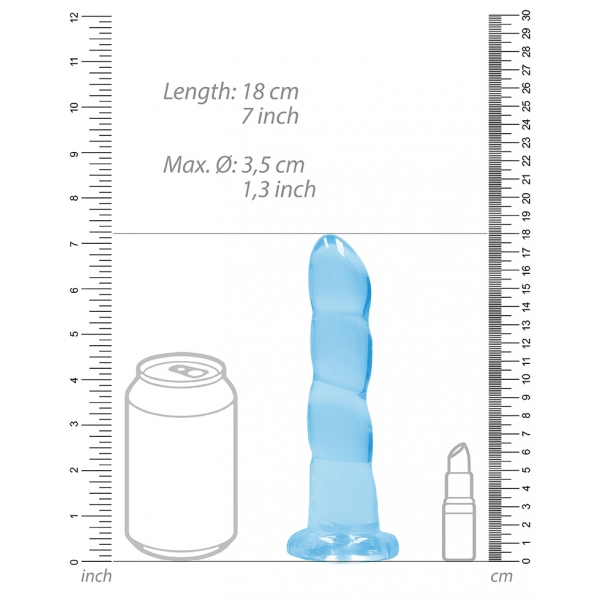 Non Realistic Dildo with Suction Cup - 7''/ 17 cm