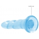 Twist Crystal Dildo RealRock 16 x 4cm Blau