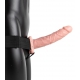 Consolador con cinturón vibrador Hollow Vibe RealRock 20 x 4,5 cm