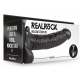 Hollow Strap On RealRock 18 x 4.5cm Black