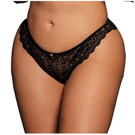 Le Désir Calcinha de renda CLAIRE Grande Taille Black