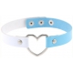 Collar Dúo Corazón Blanco-Azul