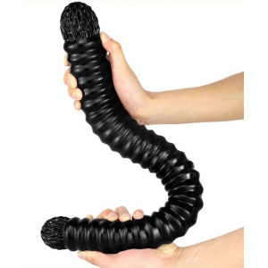 DoublePlayz Double Threaded 22 INCH Dildo BLACK