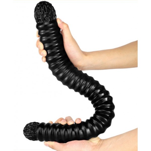 Double Threaded 22 INCH Dildo BLACK