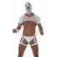 White Circuit Leg Suspender x1