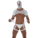 Circuit Mesh Crop Harness White