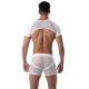 Circuit Mesh Crop Harness White