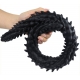 Double Dildo Scolop M 50 x 4cm Black