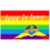 Drapeau Rainbow Love is Love Coeur 90 x 150cm