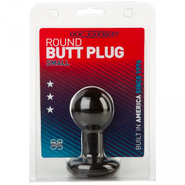 Plug Anal Round 8 x 4.5 cm Black