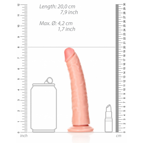 Dildo sottile RealRock 18 x 4,2 cm