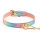 Sm Laser Pink Collar & Leash