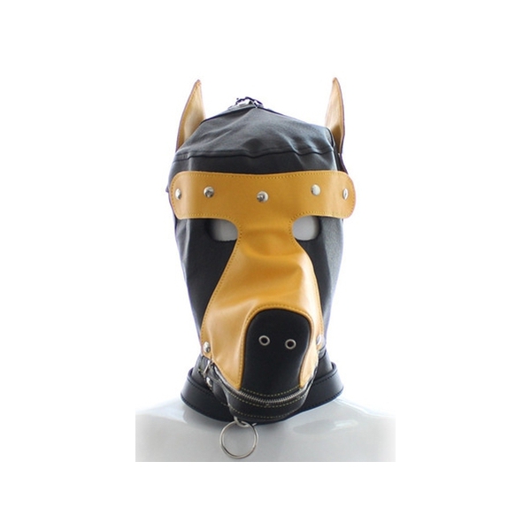 Cachorrinho de capuz preto-amarelo