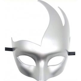 KinkHarness Máscara de prata flamejante