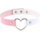 Heart Duo Necklace White-Pink